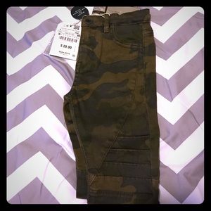 Zara Boys Camo Moto Pants Sz 4